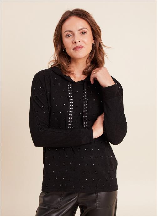 Bréal Sweats à capuche TICHOROCK femme noir