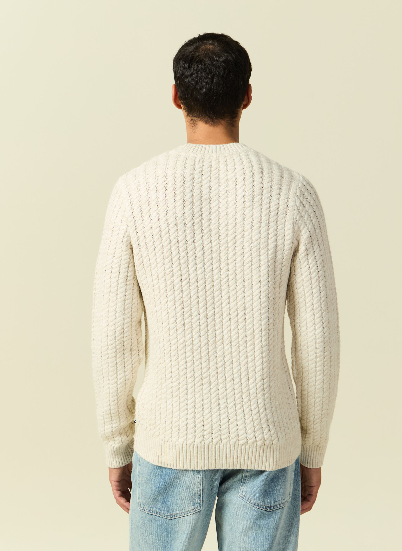 Pulls MOUSTORSPULH homme blanc Bonobo Pulls MOUSTORSPULH homme blanc Blanc
