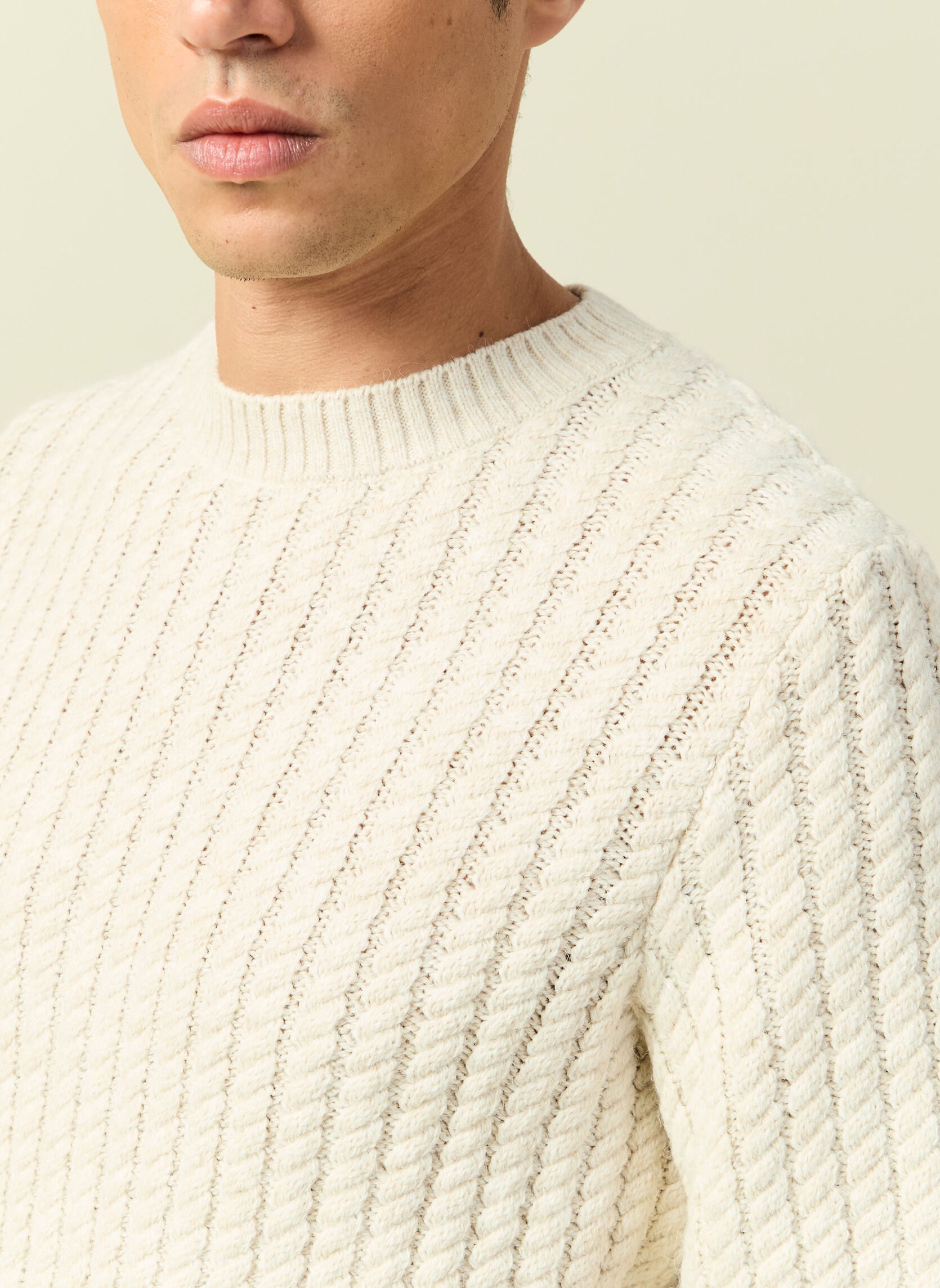 Pulls MOUSTORSPULH homme blanc Bonobo Pulls MOUSTORSPULH homme blanc Blanc