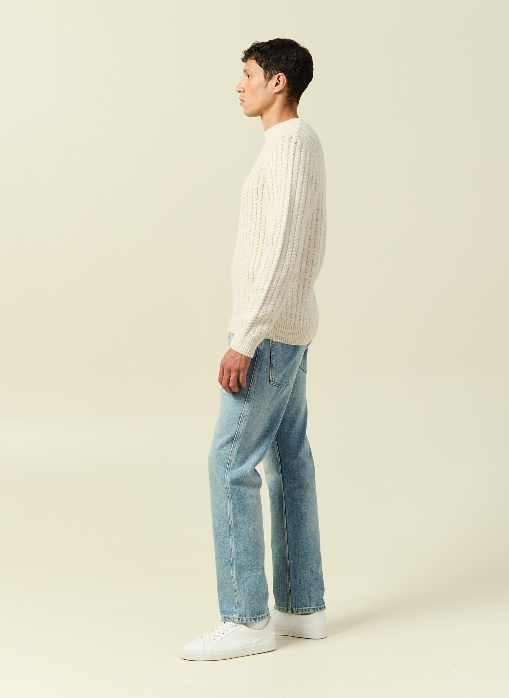 Pulls MOUSTORSPULH homme blanc Bonobo Pulls MOUSTORSPULH homme blanc Blanc
