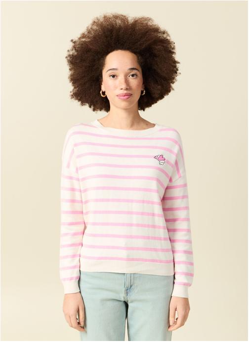 Bonobo Pulls CROISSANTPUF femme rose