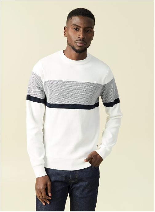Bonobo Pulls BICOBLOCPULH homme blanc