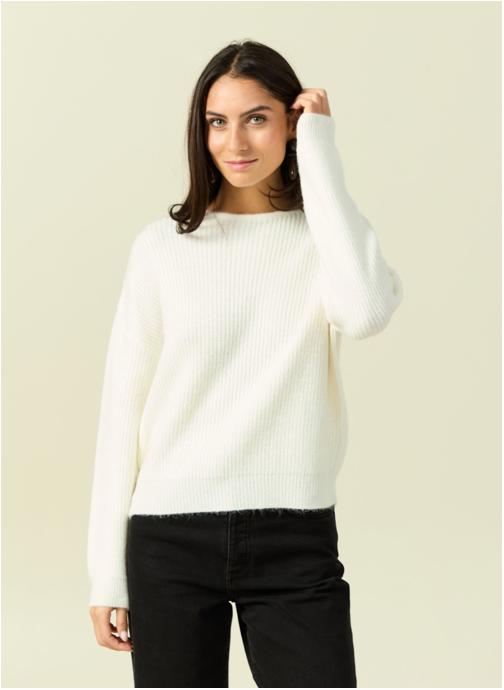 Bonobo Pulls INDIPULNOEUF femme blanc