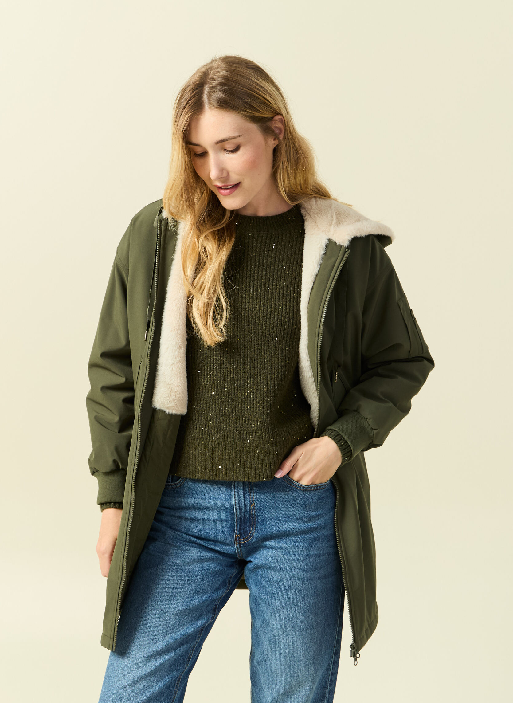 Doudounes TREKPARKAF femme vert Bonobo Doudounes TREKPARKAF femme vert Kaki
