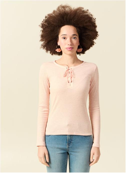 Bonobo Tee-shirts BOHOLONF femme rose