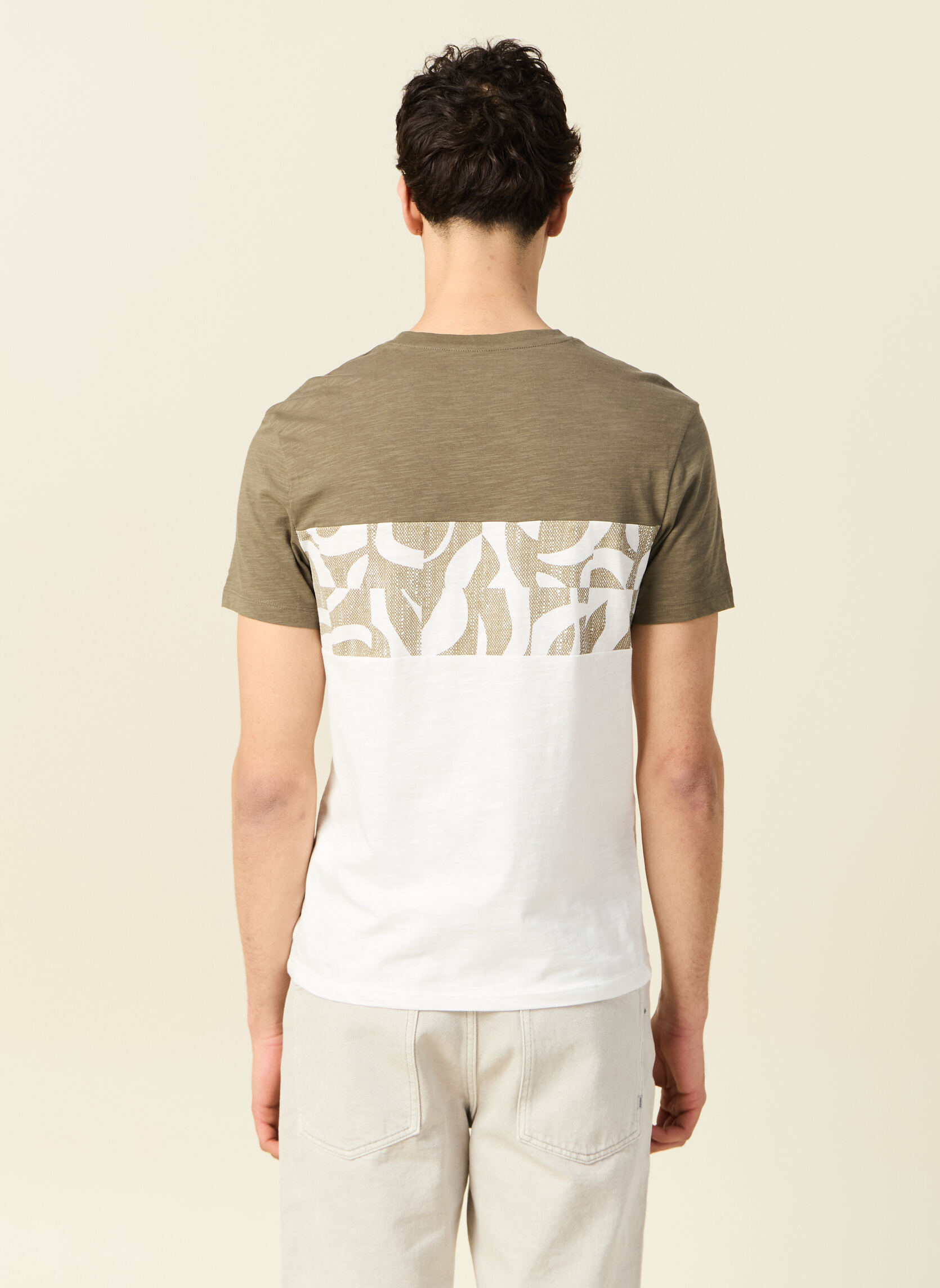 Tee-shirts SLUBBLOCAOPH homme vert Bonobo Tee-shirts SLUBBLOCAOPH homme vert Kaki