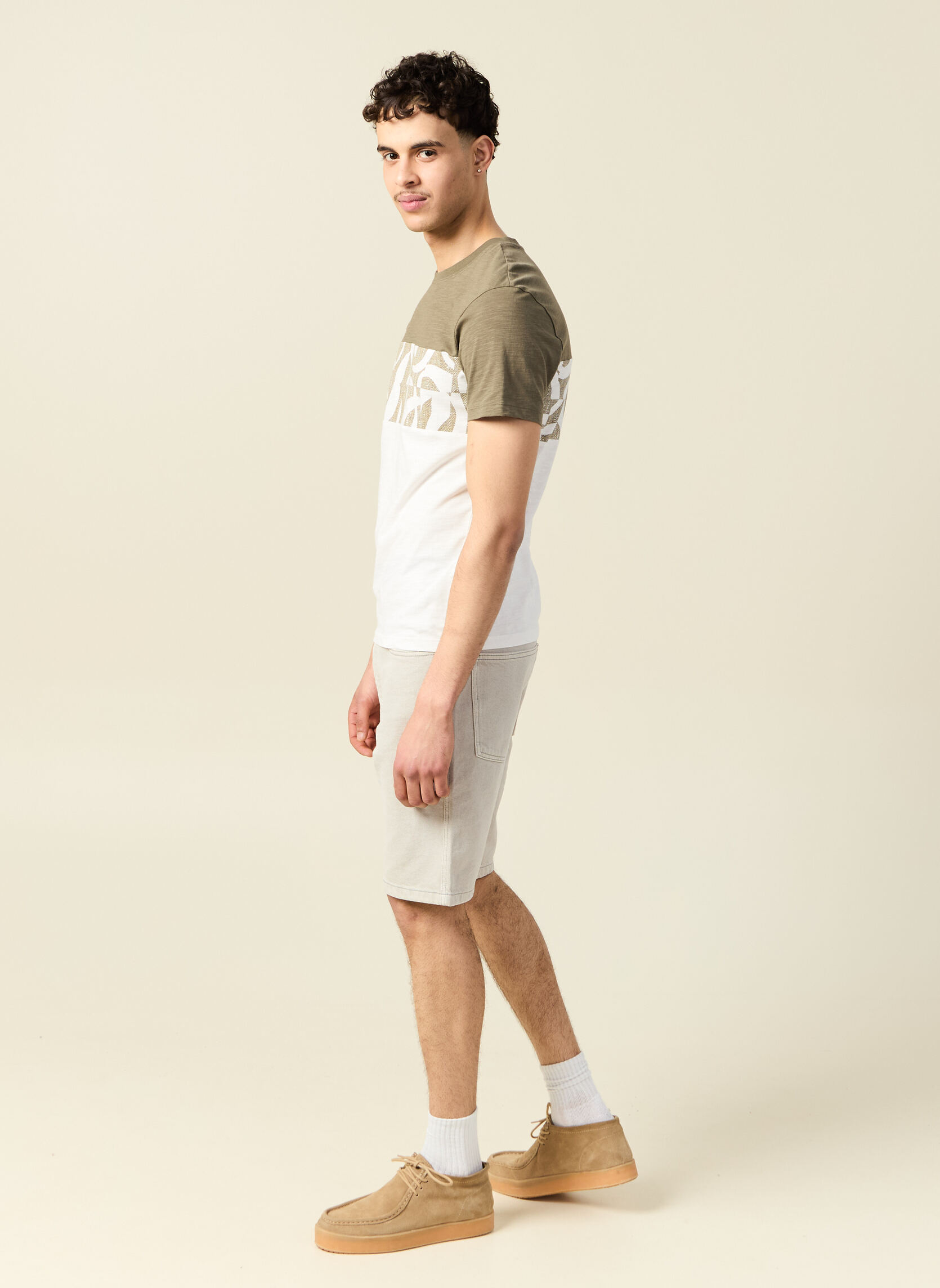 Tee-shirts SLUBBLOCAOPH homme vert Bonobo Tee-shirts SLUBBLOCAOPH homme vert Kaki