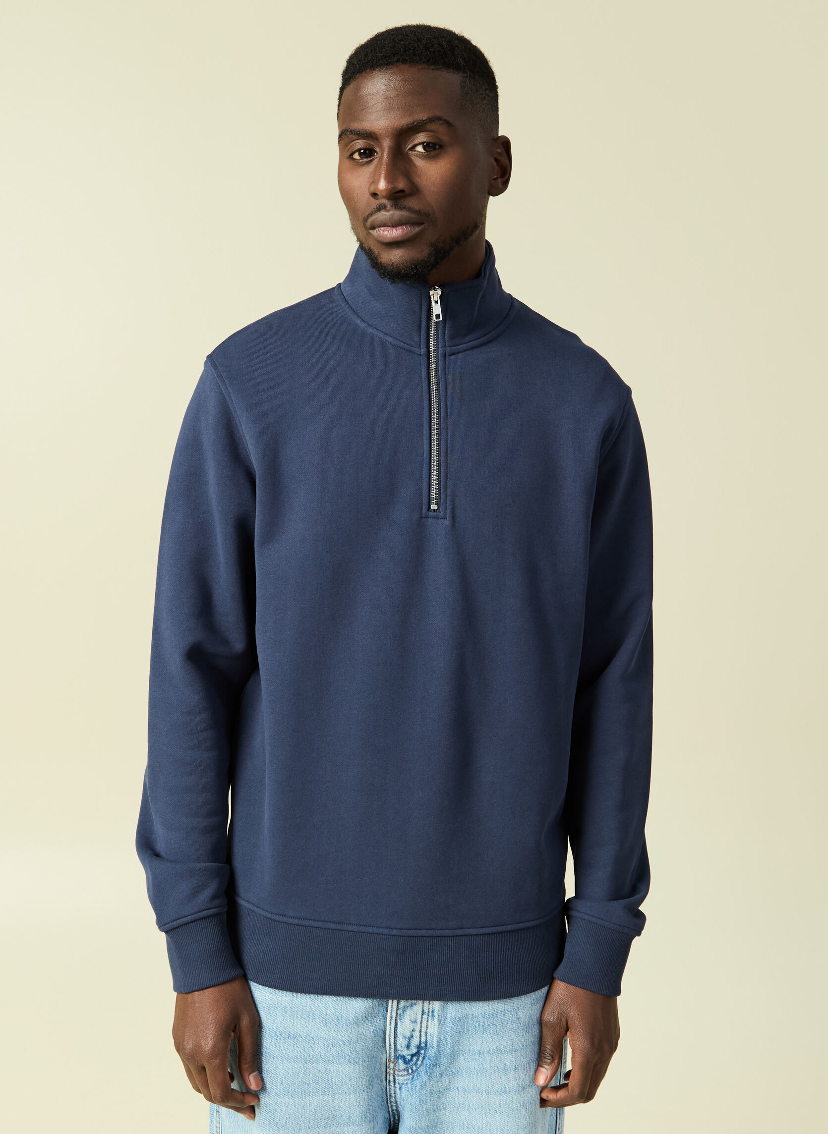 Sweats à capuche SWETMIZIP3H homme bleu Bonobo Sweats à capuche SWETMIZIP3H homme bleu Bleu marine