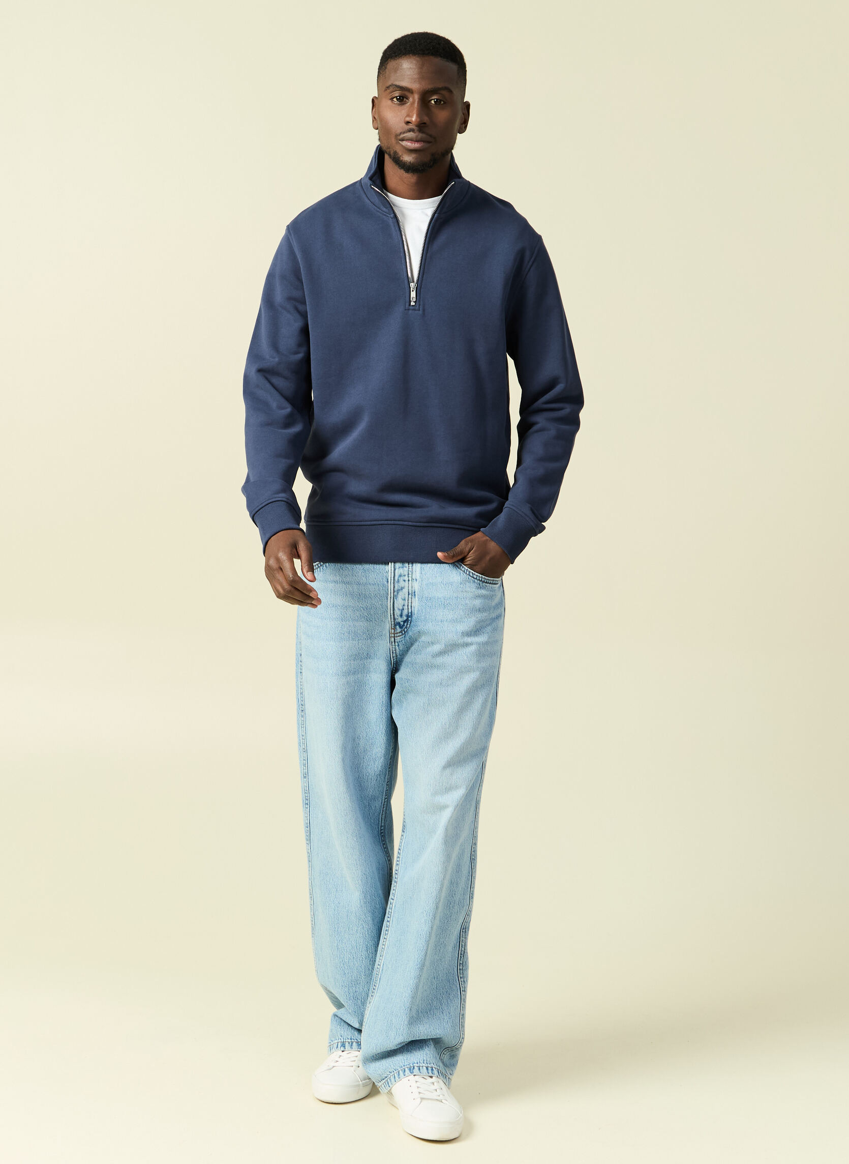 Sweats à capuche SWETMIZIP3H homme bleu Bonobo Sweats à capuche SWETMIZIP3H homme bleu Bleu marine