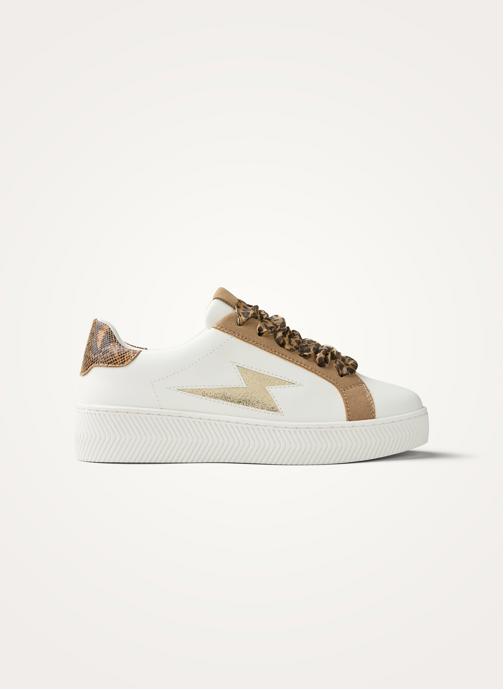Vanessa Wu Baskets basses Milie femme marron