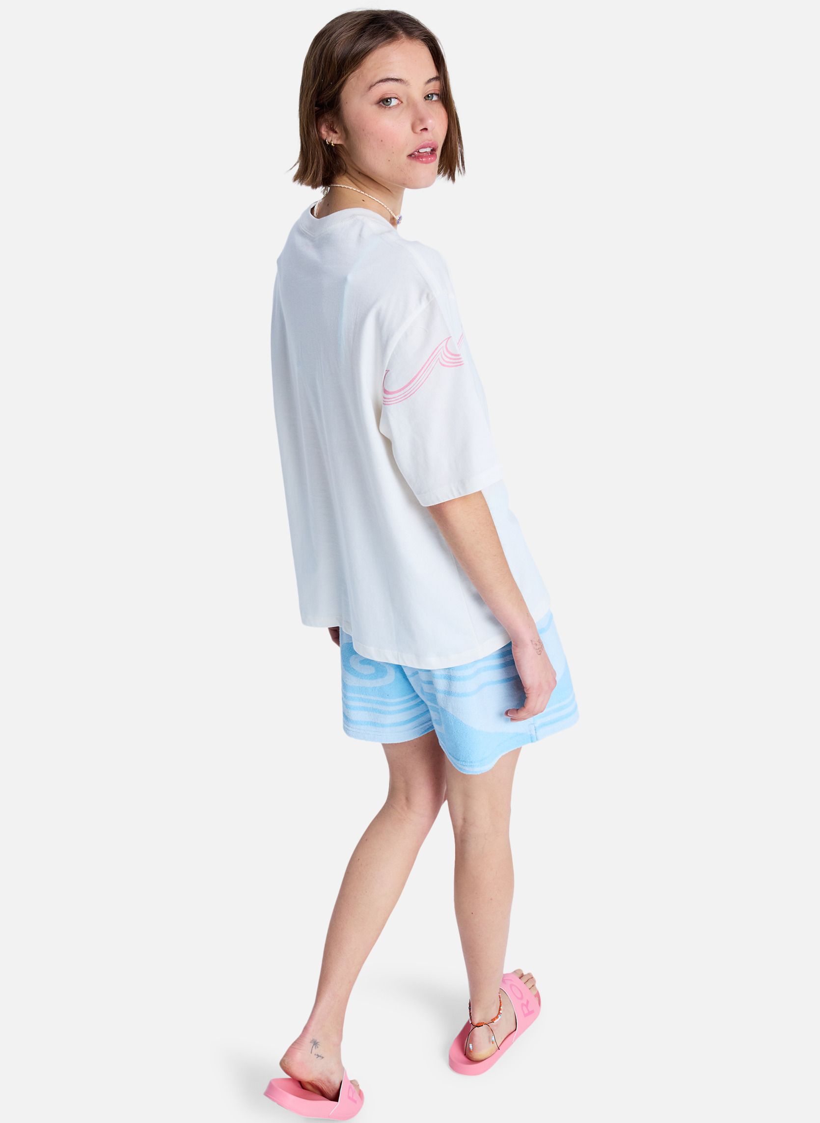 Tee-shirts Hangloose Placed femme blanc Roxy Tee-shirts Hangloose Placed femme blanc Blanc