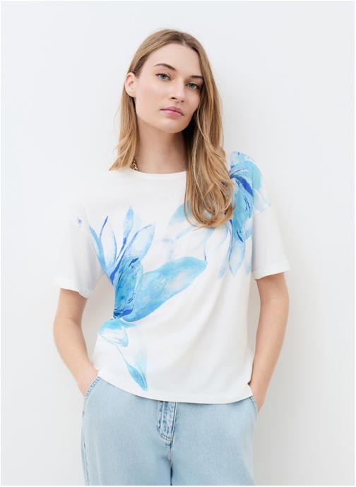 Caroll Tee-shirts 261T-TIM-MOM femme bleu
