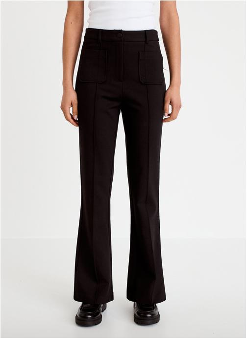Cache Cache Pantalons droit MALCITYPOCH femme noir