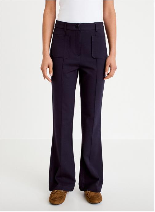 Cache Cache Pantalons droit MALCITYPOCH femme bleu