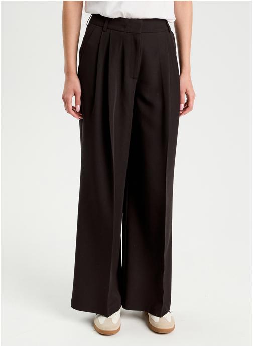 Cache Cache Pantalons droit CITYWIN femme noir