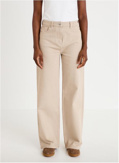 Cache Cache Jeans droit DELHO-LOTYC femme beige