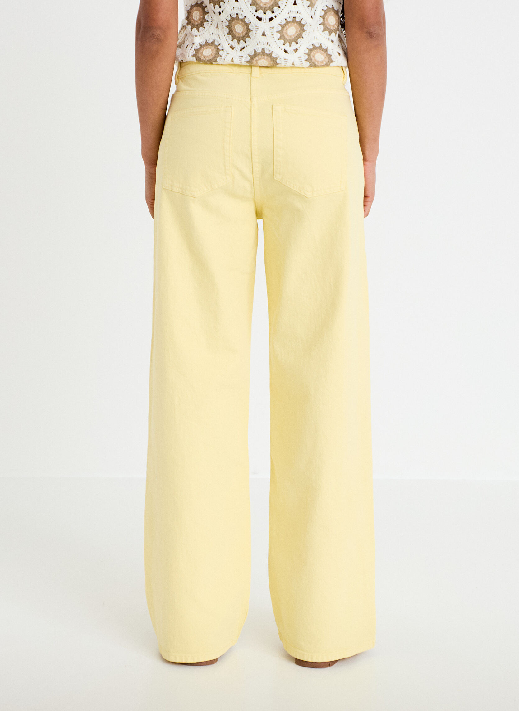 Jeans droit DELHO-LOTYC femme jaune Cache Cache Jeans droit DELHO-LOTYC femme jaune Jaune