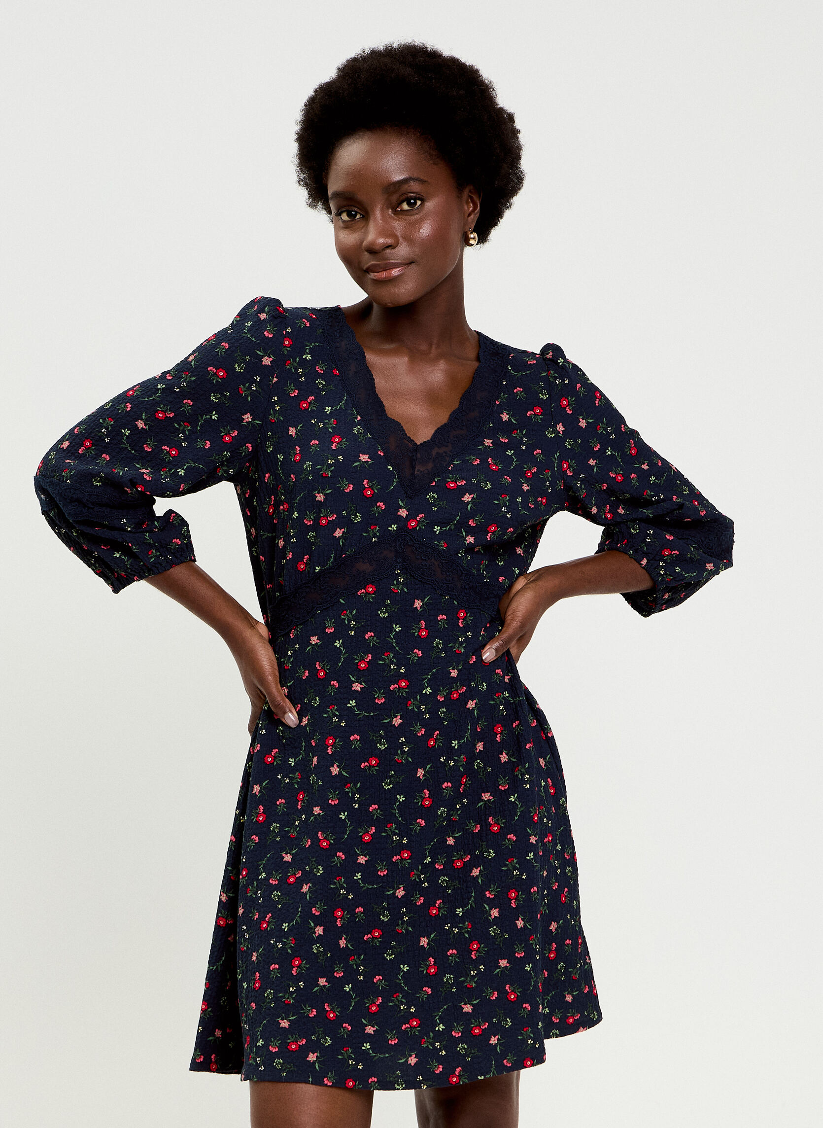 Robes ROFLOUCAP femme bleu Cache Cache Robes ROFLOUCAP femme bleu Bleu marine