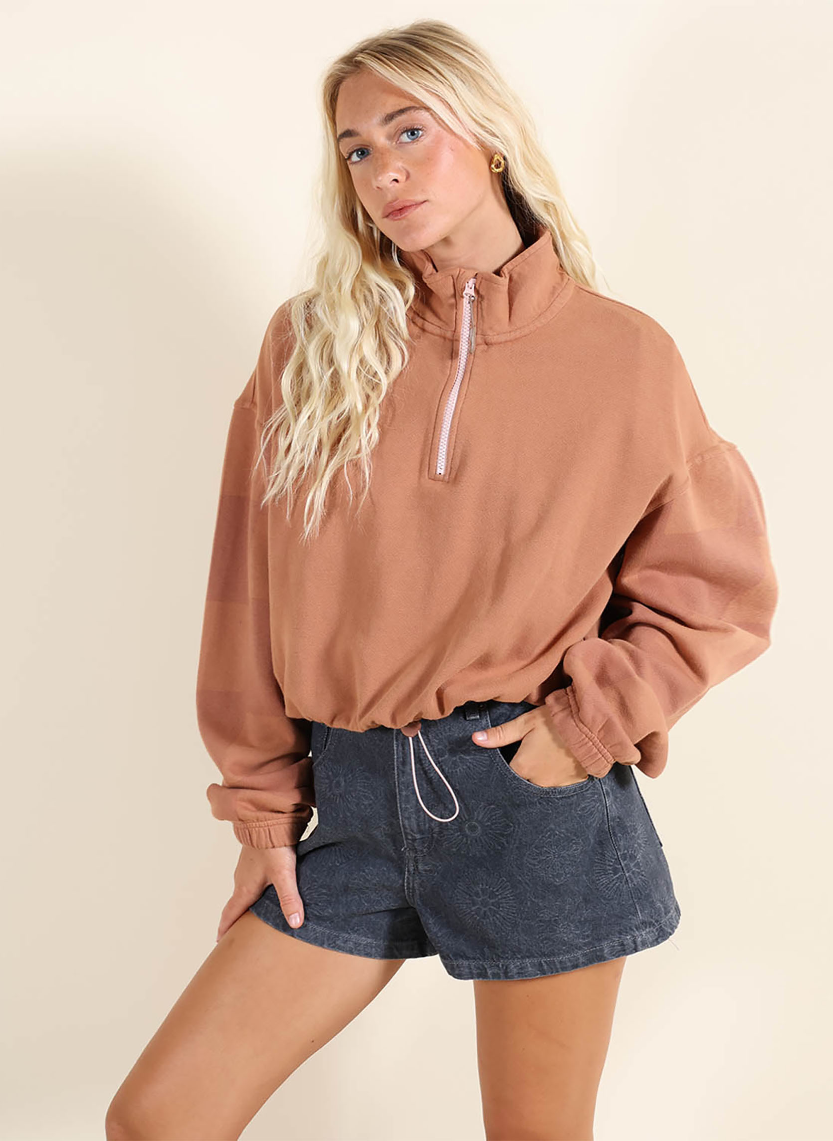 Sweats à capuche SLIDES femme marron Oxbow Sweats à capuche SLIDES femme marron Marron