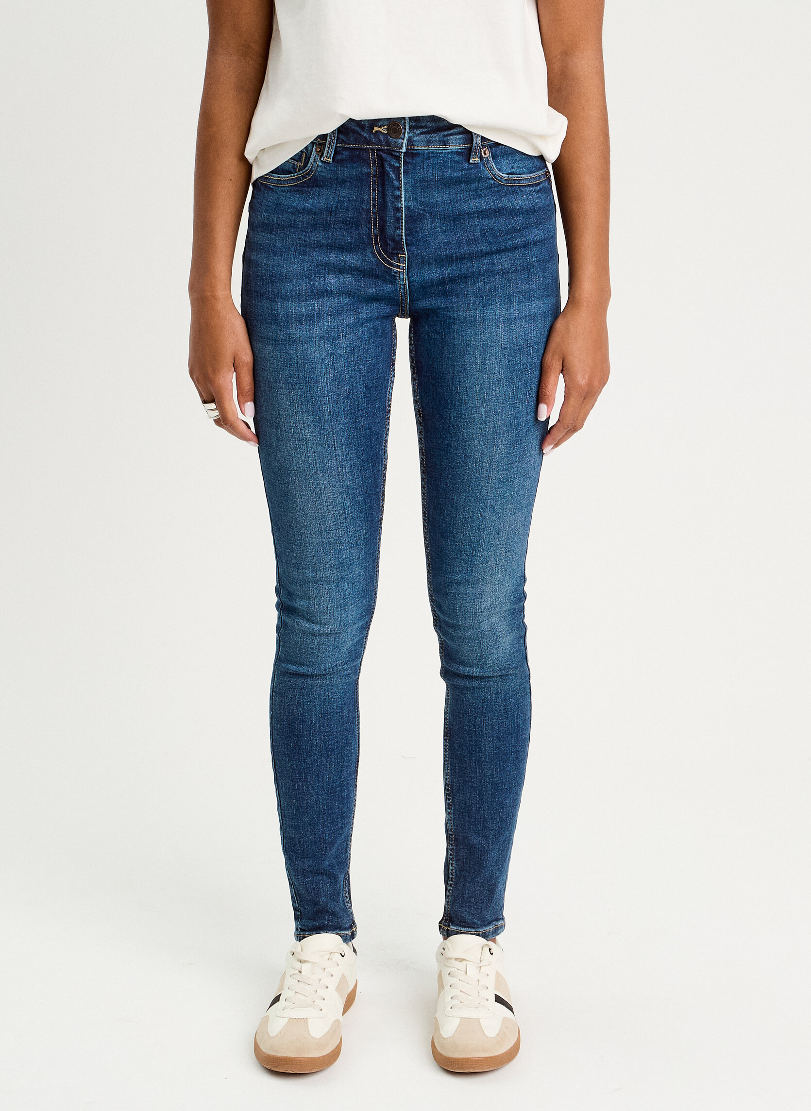 Jeans droit MILANO-PUSH3 femme bleu Cache Cache Jeans droit MILANO-PUSH3 femme bleu Bleu foncé