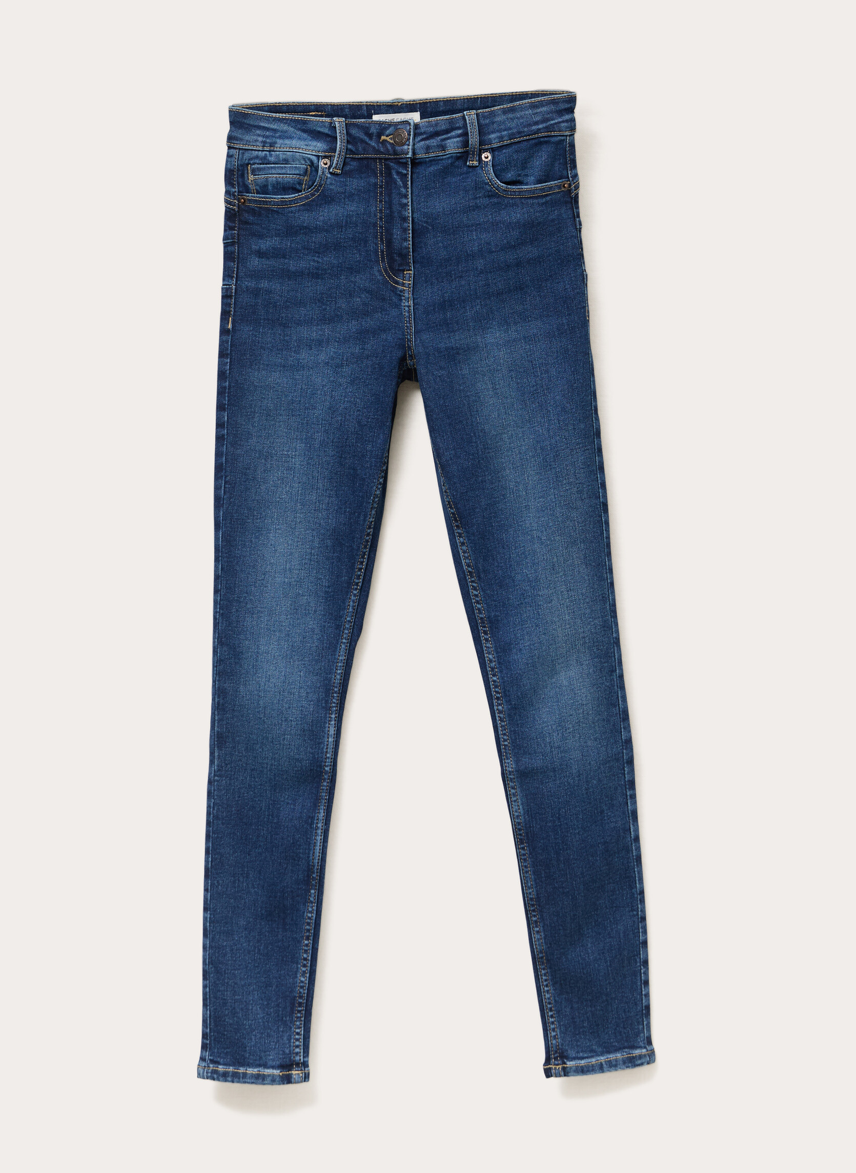 Jeans droit MILANO-PUSH3 femme bleu Cache Cache Jeans droit MILANO-PUSH3 femme bleu Bleu foncé