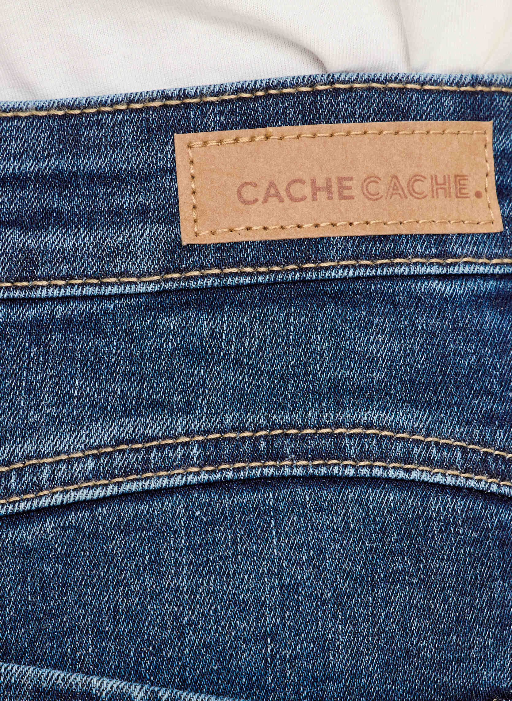 Jeans droit MILANO-PUSH3 femme bleu Cache Cache Jeans droit MILANO-PUSH3 femme bleu Bleu foncé