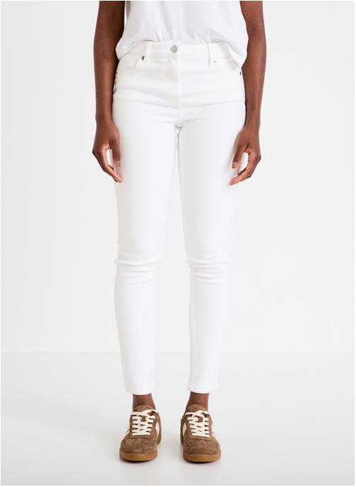 Cache Cache Jeans droit MILANO-PUSH3 femme blanc