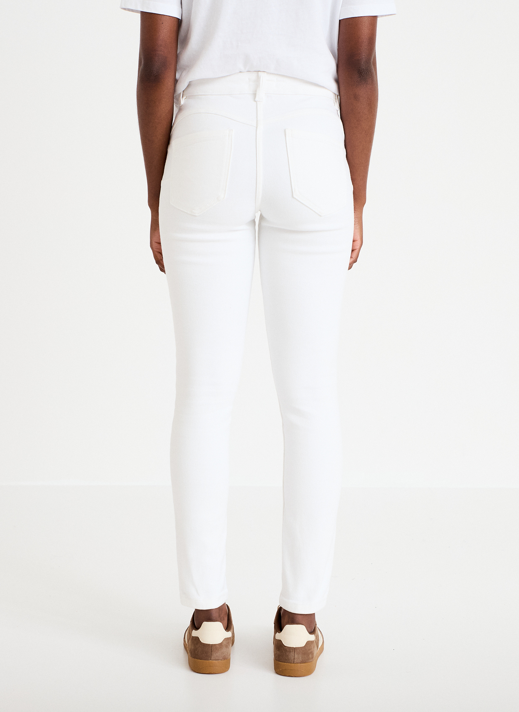 Jeans droit MILANO-PUSH3 femme blanc Cache Cache Jeans droit MILANO-PUSH3 femme blanc Blanc