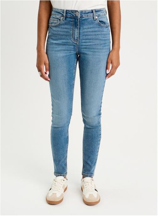 Jean Slim Femme Cache Cache Taille 36 - Bleu Foncé, Comme Neuf !