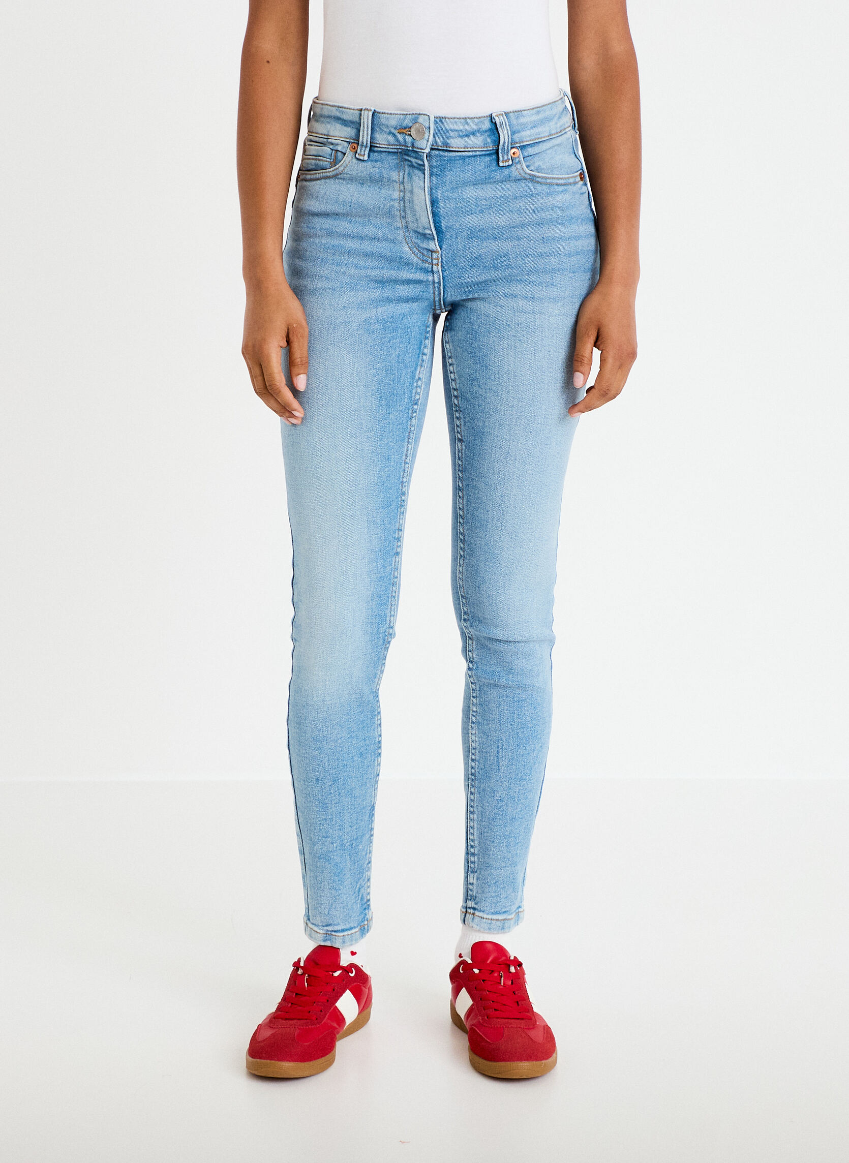 Jeans droit MILANO-PUSH3 femme bleu Cache Cache Jeans droit MILANO-PUSH3 femme bleu Bleu pastel