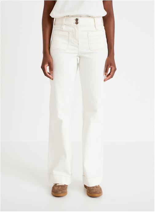 Cache Cache Jeans droit MALOH-PREP femme blanc