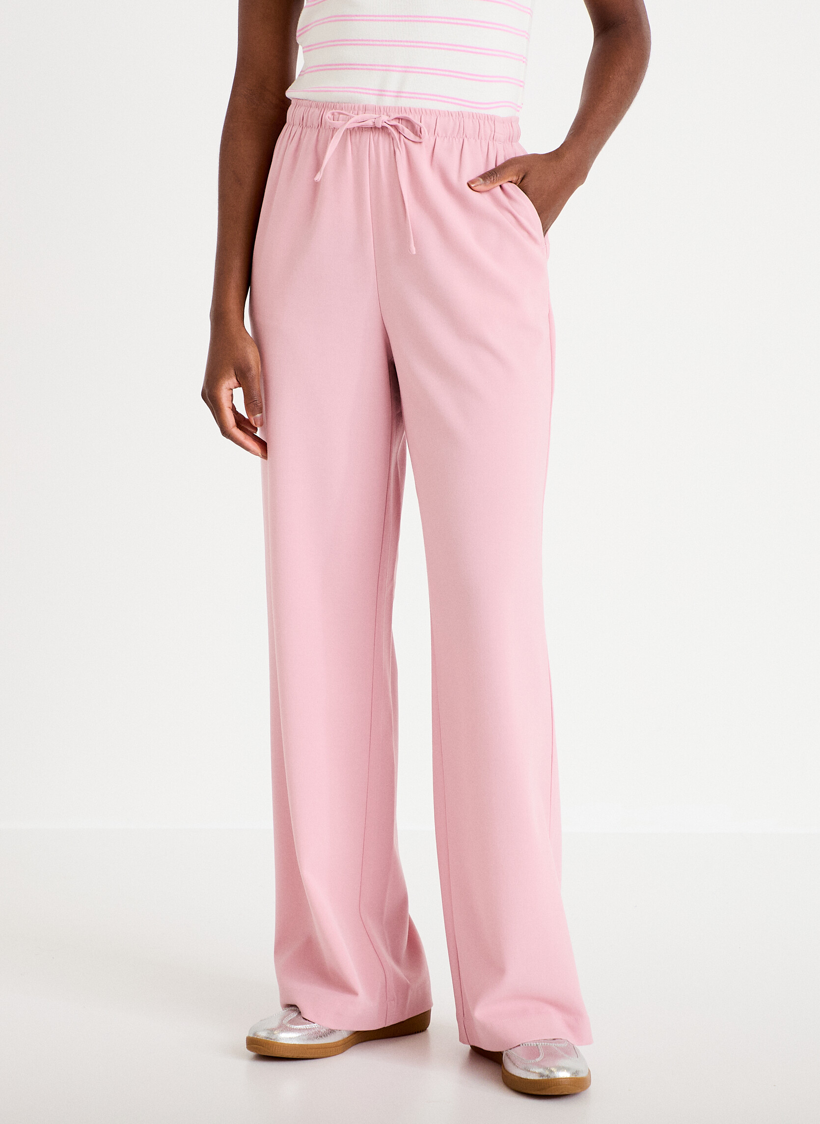 Pantalons droit CITJOGGY femme rose Cache Cache Pantalons droit CITJOGGY femme rose Rose pastel