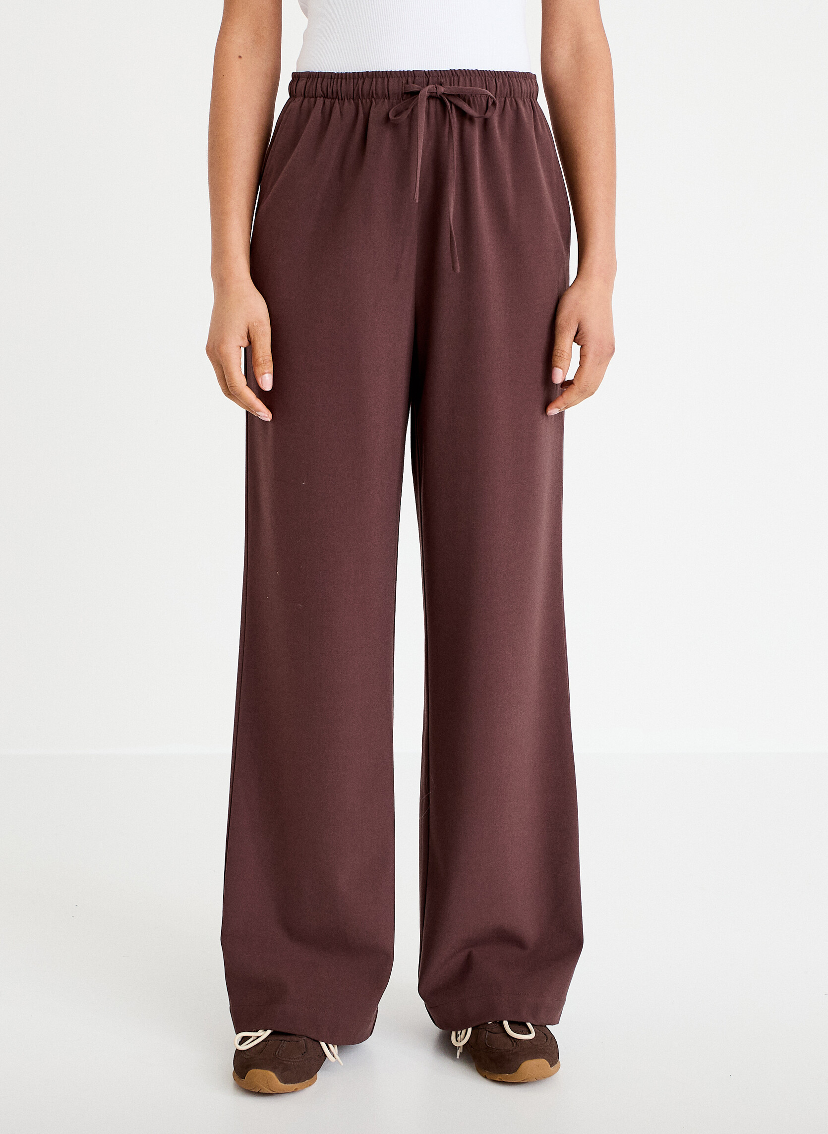 Pantalons droit CITJOGGY femme marron Cache Cache Pantalons droit CITJOGGY femme marron Marron foncé