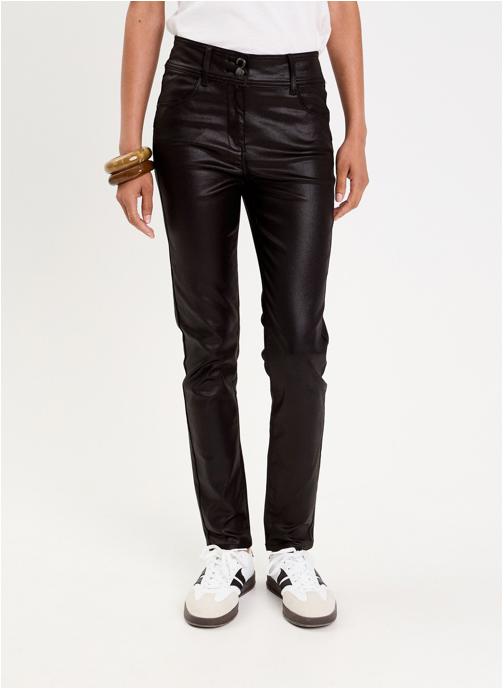 Cache Cache Pantalons droit SHANGNO-DUIZ femme noir