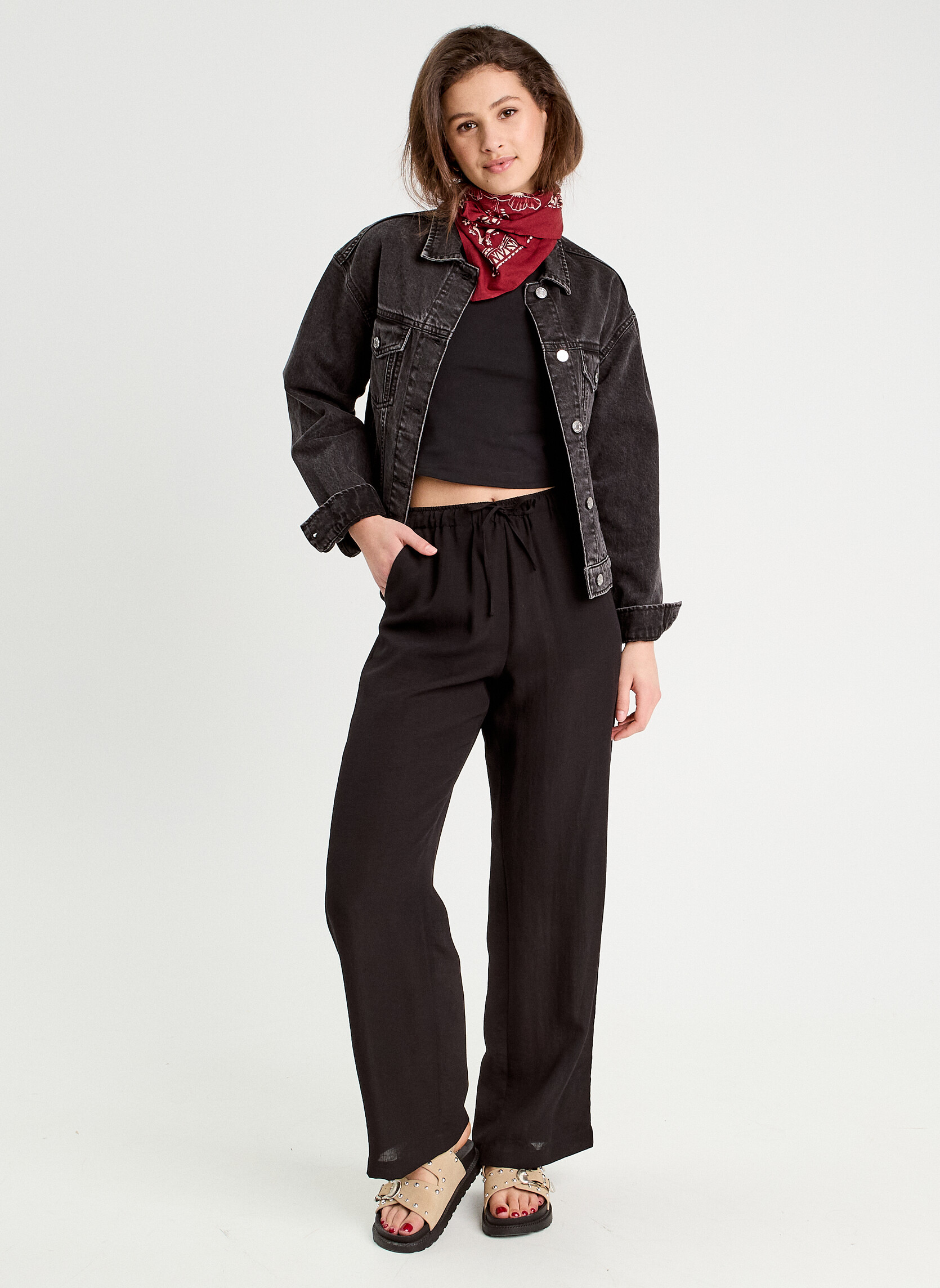 Pantalons droit PANLINWIN femme noir Cache Cache Pantalons droit PANLINWIN femme noir Noir