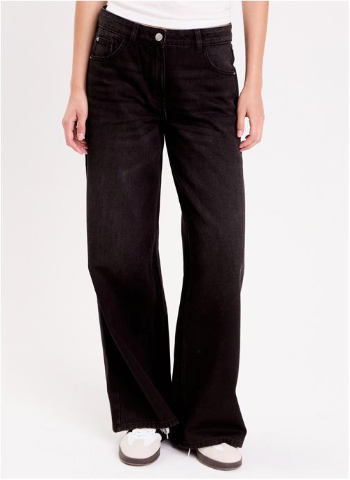 Cache Cache Jeans droit DELNO-WIDE femme noir