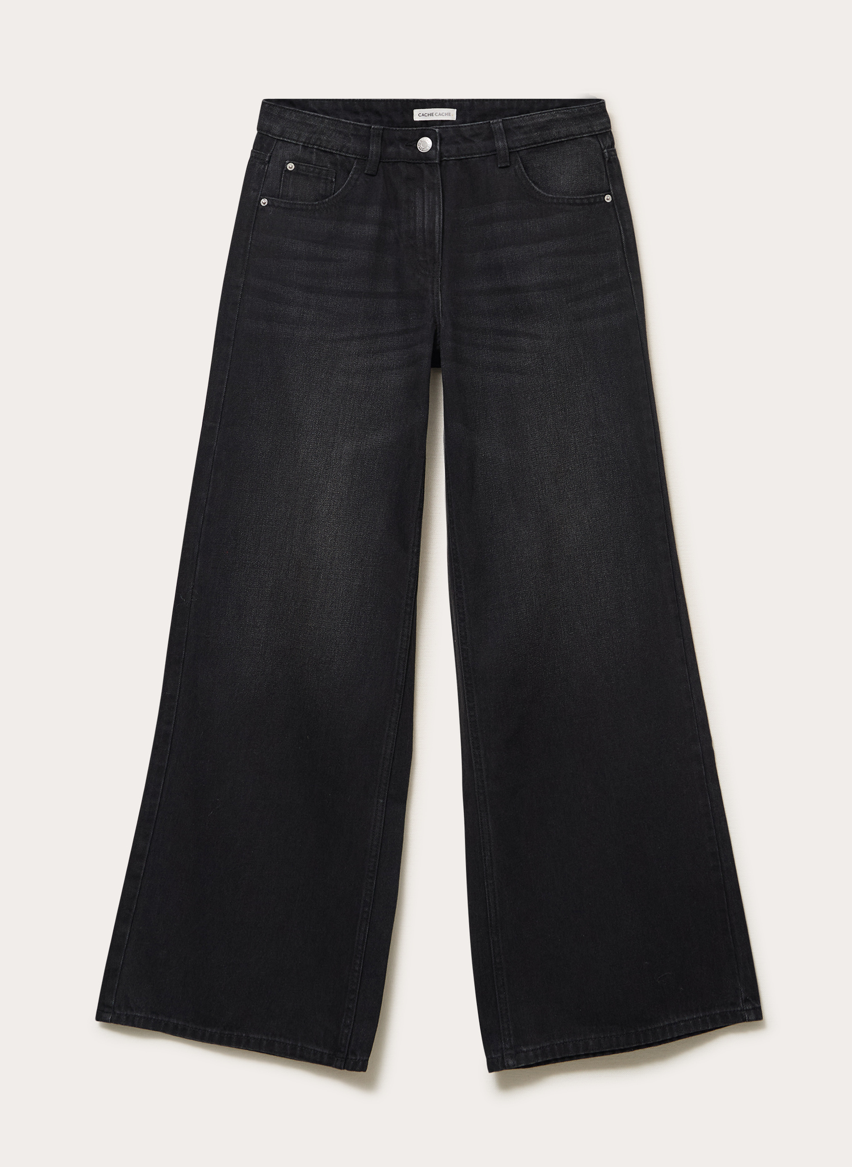 Jeans droit DELNO-WIDE femme noir Cache Cache Jeans droit DELNO-WIDE femme noir Noir