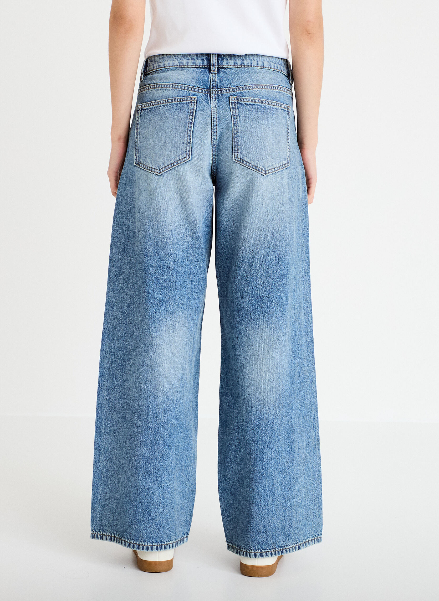 Jeans droit DELNO-WIDE femme bleu Cache Cache Jeans droit DELNO-WIDE femme bleu Bleu denim