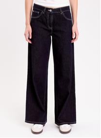 Jeans droit DELNO-WIDE femme noir