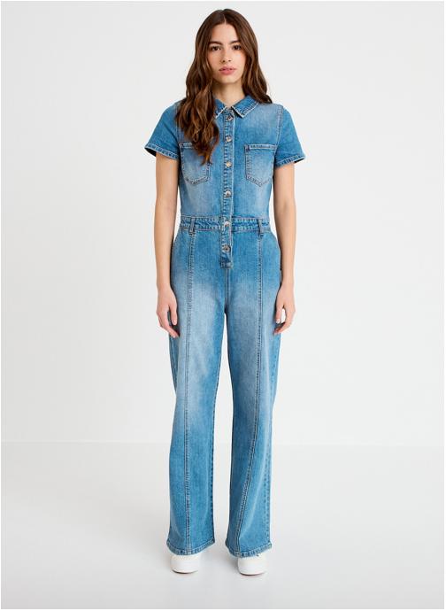 Cache Cache Combinaisons COMBILOWIDE femme bleu