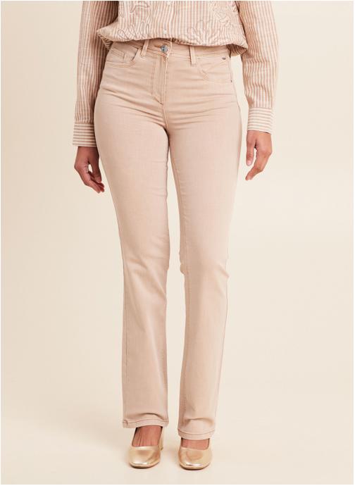 Bréal Jeans droit PESTRATYJ femme beige
