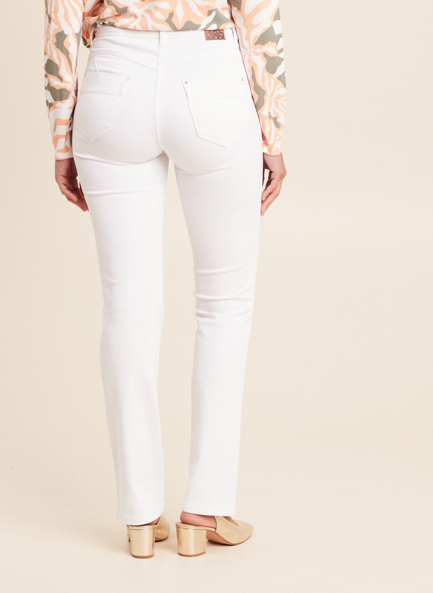 Jeans droit PESTRATYJ femme blanc Bréal Jeans droit PESTRATYJ femme blanc Blanc