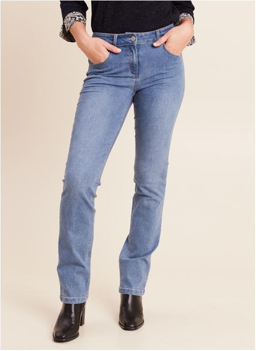 Bréal Jeans droit PESTRACELL femme bleu