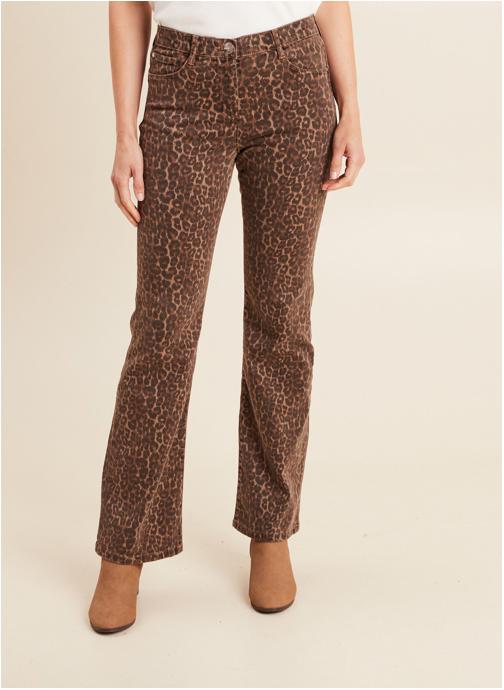 Bréal Jeans droit Jeans bootcut - PESIZECUPRIN femme marron