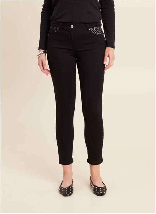 Bréal Jeans droit PEJACKMIX femme noir