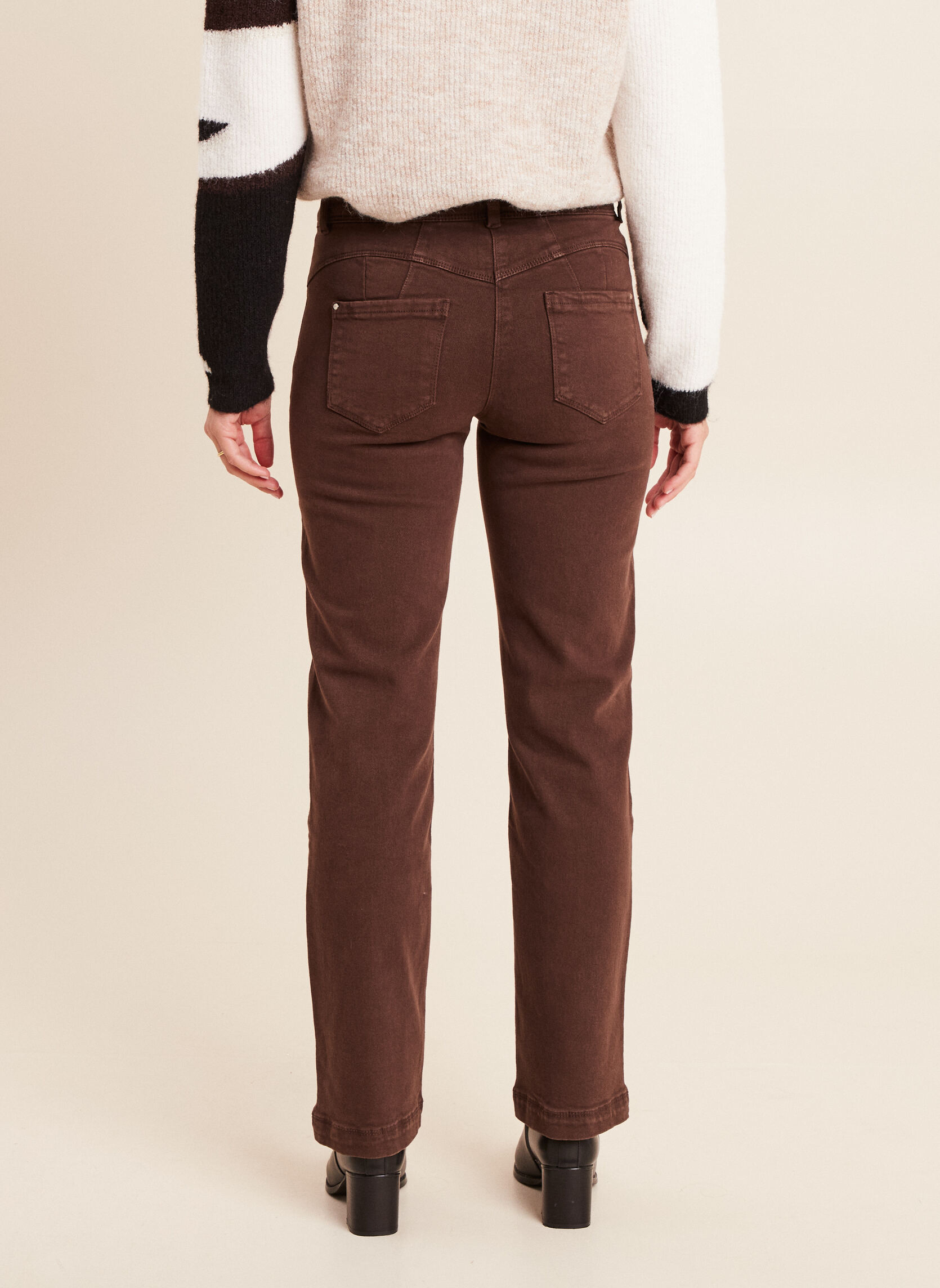 Jeans droit PEDROITIER femme marron Bréal Jeans droit PEDROITIER femme marron Marron foncé