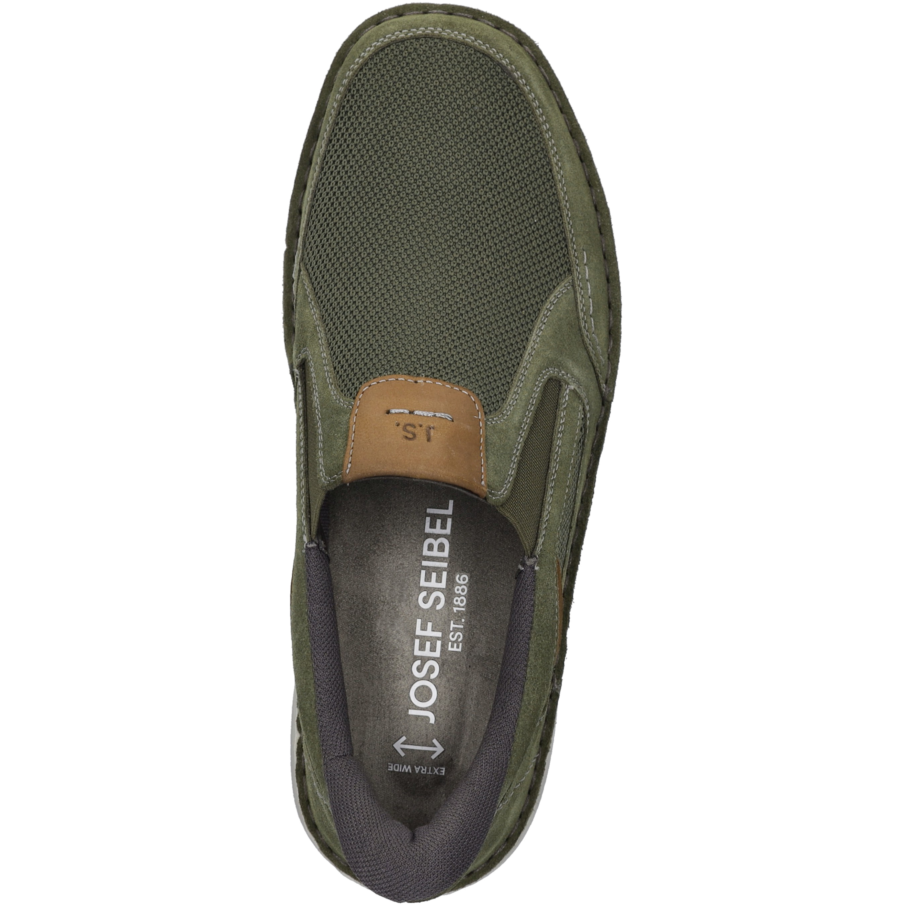 Mocassins Pantoufle homme vert Josef Seibel Mocassins Pantoufle homme vert Vert