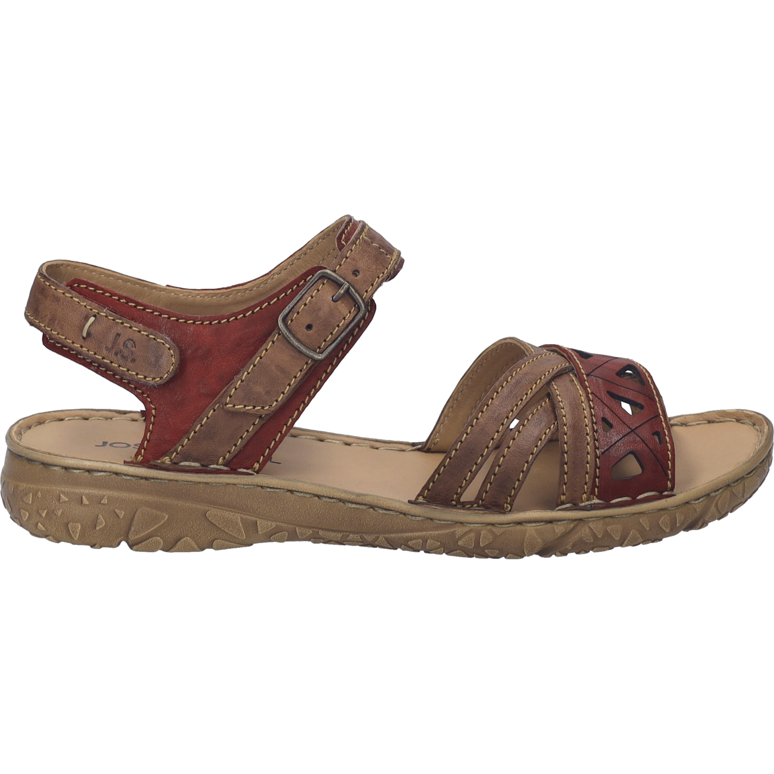 Sandales Sandale femme rouge Josef Seibel Sandales Sandale femme rouge Rouge