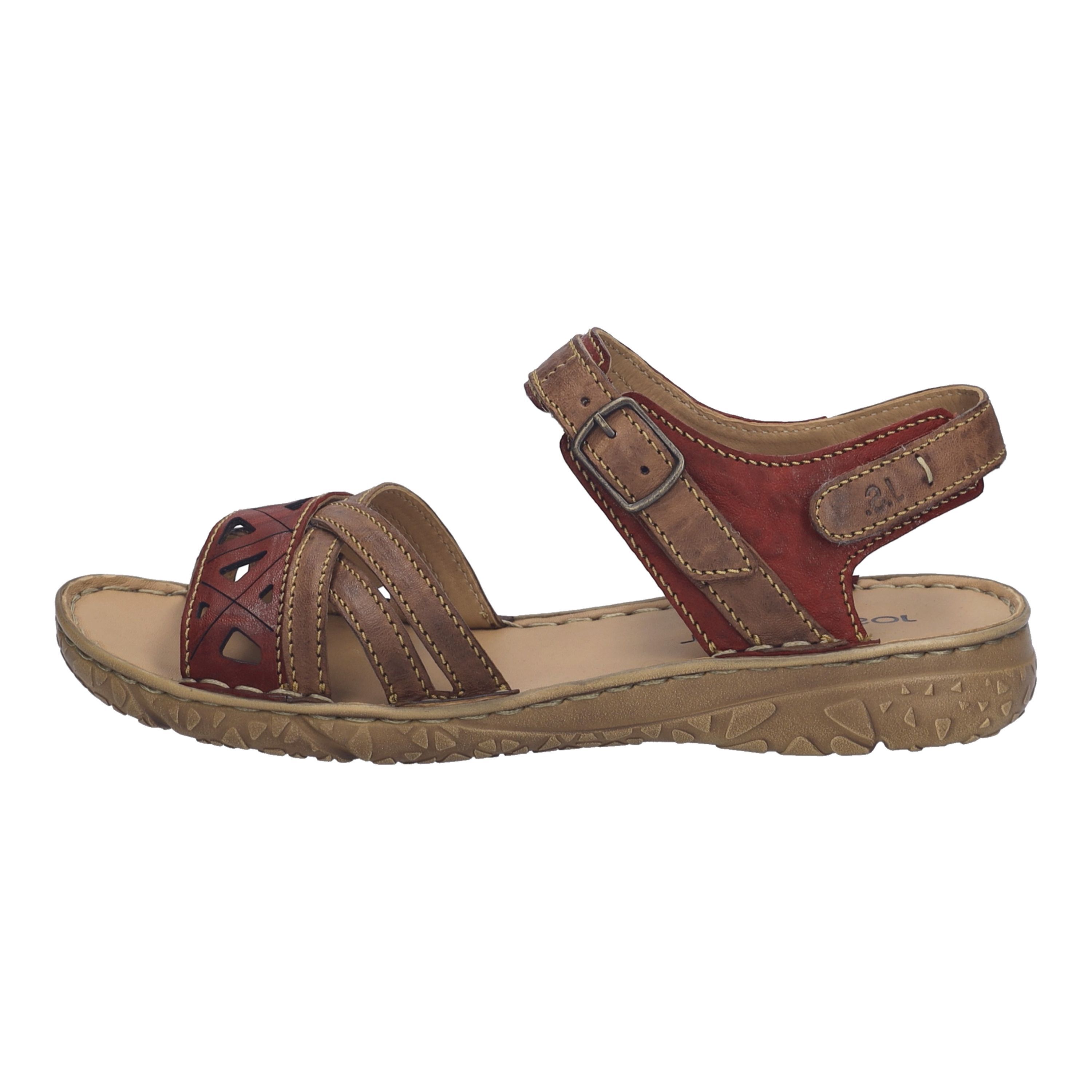 Sandales Sandale femme rouge Josef Seibel Sandales Sandale femme rouge Rouge