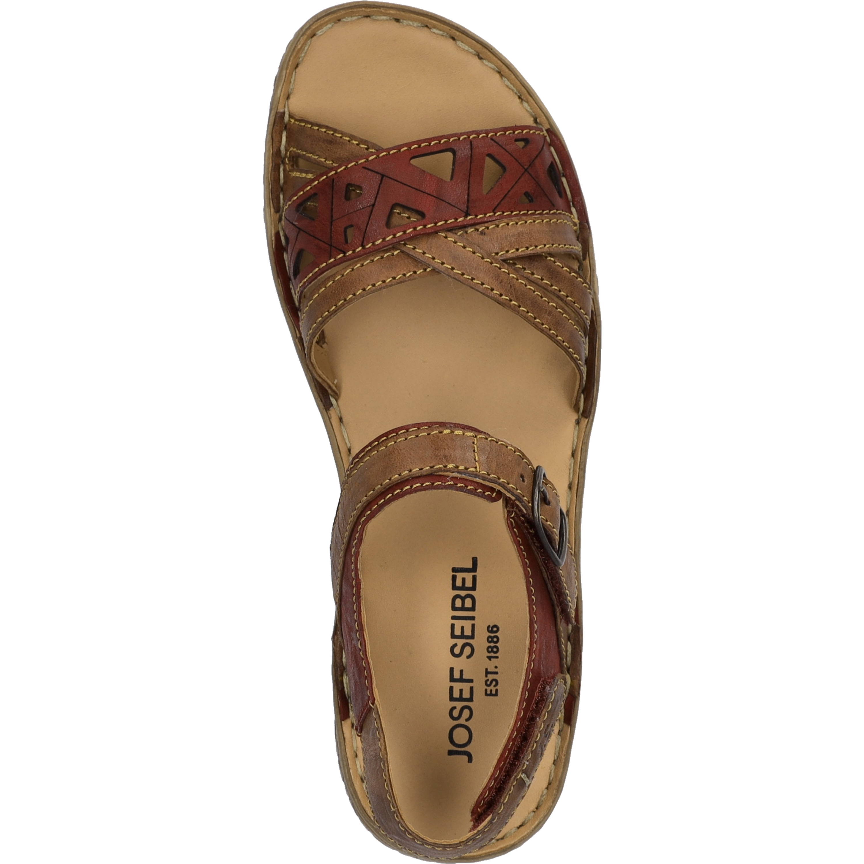 Sandales Sandale femme rouge Josef Seibel Sandales Sandale femme rouge Rouge